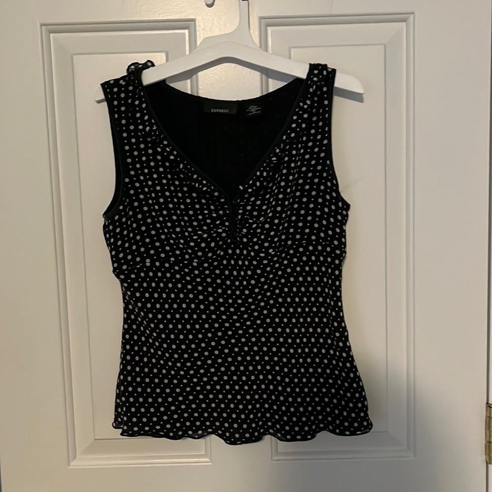 Cute polka dot express top